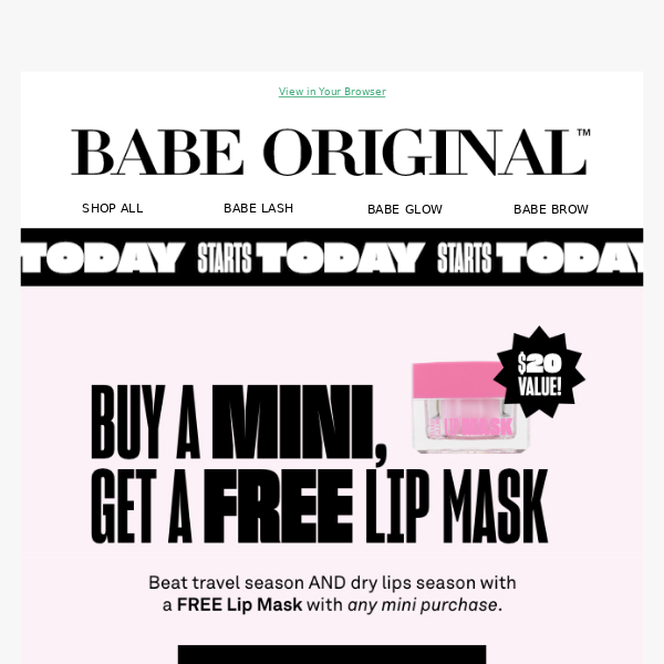 Open for a free Lip Mask 👀