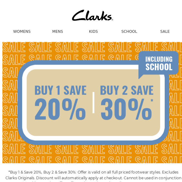 Save big on new school shoes - Clarks Australia