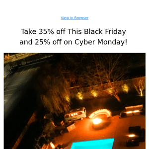 Get ready to SAVE up to 35% off! Black Friday/Cyber Monday at The Asbury!