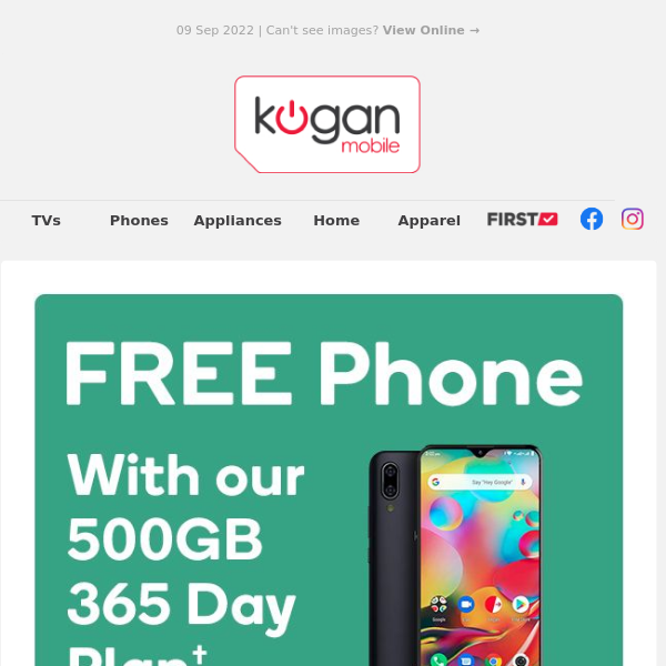 FREE Phone When You Make The Switch to Kogan Mobile!†