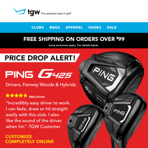 Price Drop Alert On PING G425 & G410 Woods + Labor Day Deals