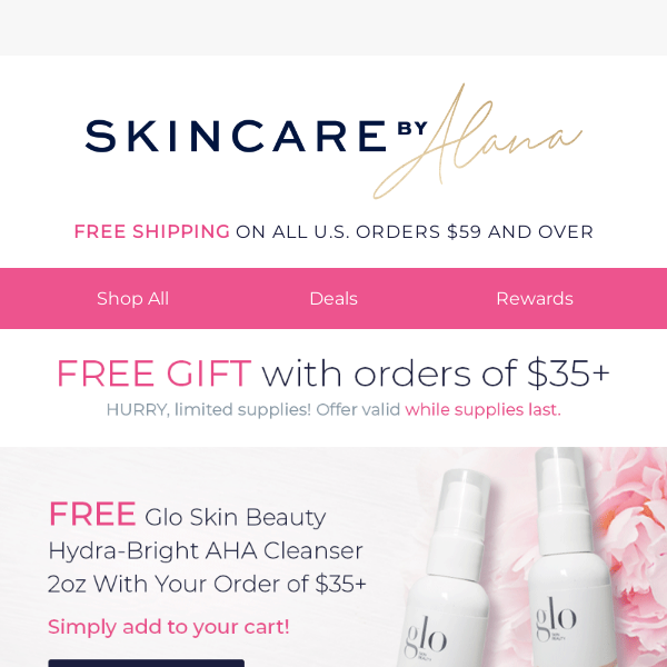 FREE Brightening Cleanser w/ Your Order Today!