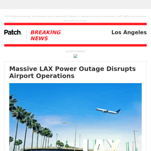 Massive LAX Power Outage Disrupts Airport Operations – Wed 02:56:55PM