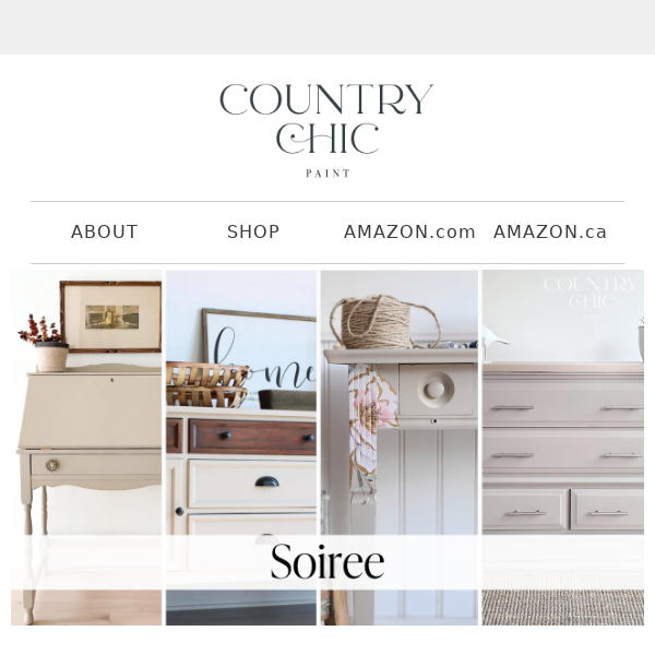 Indulge yourself in the calming serenity of Soiree / Our Fall Color Guide  is Here! - Country Chic Paint