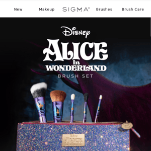NEW! Disney Alice In Wonderland Brush Set