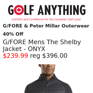 Outerwear G4 + Peter Millar Spotlight