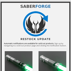 March 11th Saber Restock