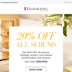 20% OFF Serums—Only 2 days left!