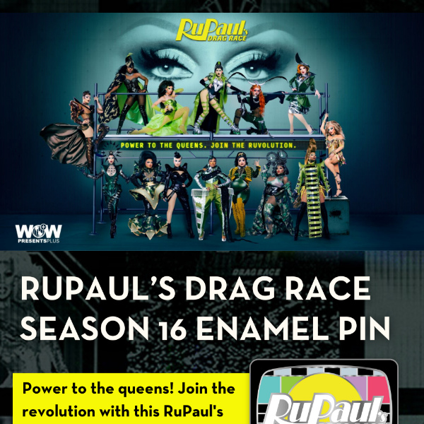 Snatch Your RuPaul's Drag Race S16 Enamel Pin! 🙌