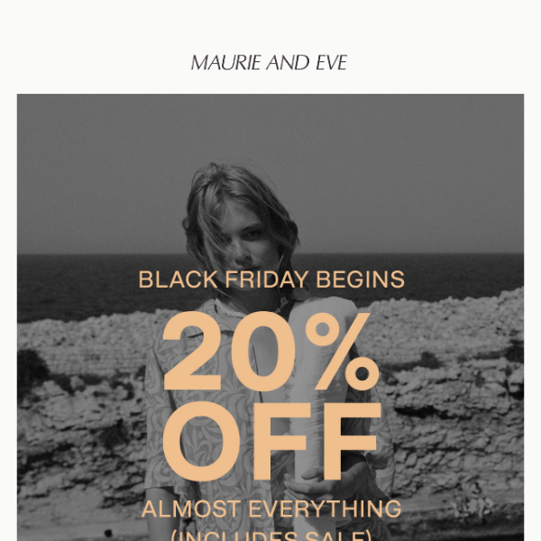 20% OFF ALMOST EVERYTHING