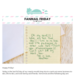 [Fanmail Friday] It's Beginning to Look Alot Like Christmas! 🎄