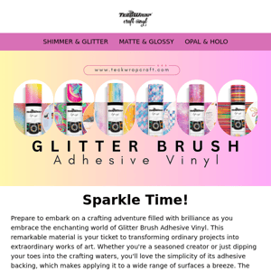 Crafting Brilliance with Glitter Vinyl