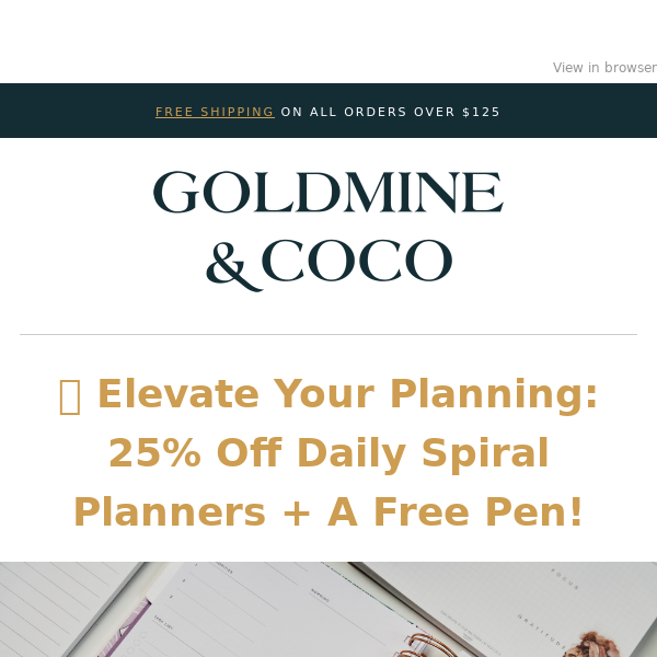 TODAY ONLY: 25% Off Daily Spiral Planner + A FREE Pen