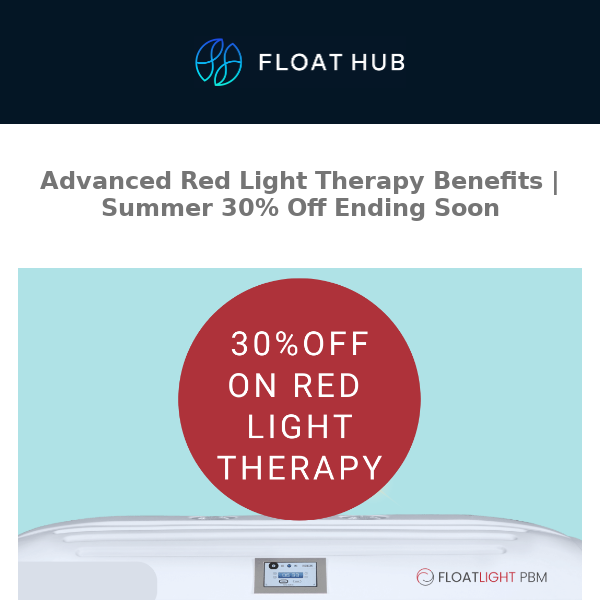 Advanced Red Light Therapy Benefits | Summer 30% Off Ending Soon