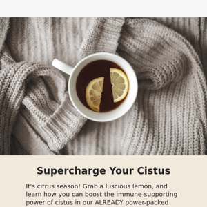 How citrus can supercharge your Cistus 🍋