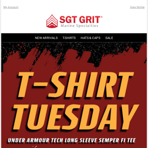 T-shirt Tuesday: Under Armour Tech Long Sleeve Semper Fi Tee