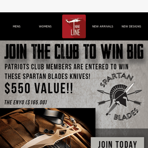 Join the Club and Win these BADASS Knives!!!