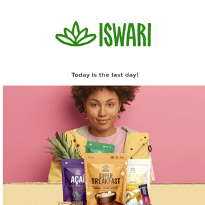 LAST CALL! ⚠️Save Big on your Iswari's favorite products  - Get 20% Off Today!