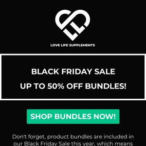 Up to 50% off! Save BIG with Bundles! 🎁