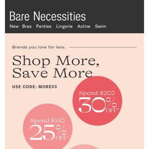 Shop More, Save More Is ON! Get Up To 30% Off