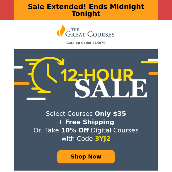 Sale Extended! Select Courses $35 + Free Shipping or 10% Off!