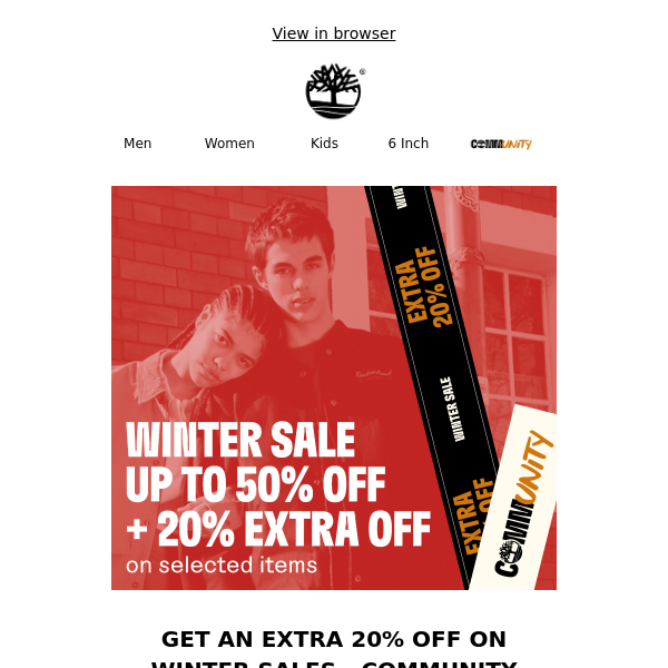 Extra 20% off on Winter Sale