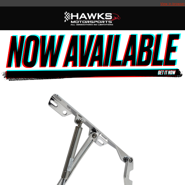 Now Available At Hawks Motorsports - May 19