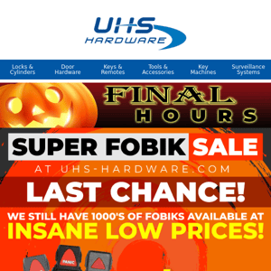 LAST CHANCE! ⚡ Fobik Sale Ends TONIGHT! ⚰️