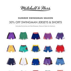 Summer Swingman Season | 30% Off Jerseys + Shorts! ☀️🏀