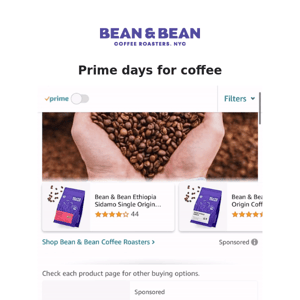 Snag our coffees on Prime Day