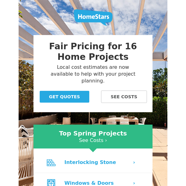 Fair Pricing for 16 Home Projects