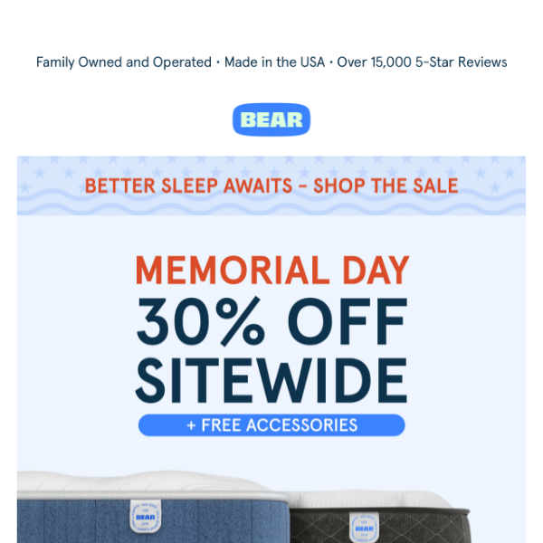 Treat Yourself to Better Sleep with 30% Off 😴