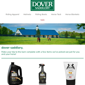 Hey Dover Saddlery, Saddle Up With Something New!