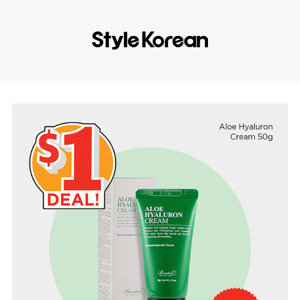 ONLY AT $1 ALOE CREAM! ⏰ONE DAY ONLY⏰