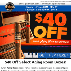 🍤 $40 Off Select Aging Room Boxes 🍤