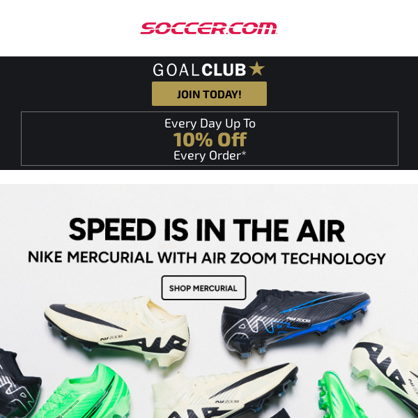 ⚽️ Weekend Soccer Essentials: Shop Cleats, Jerseys, & Gear!