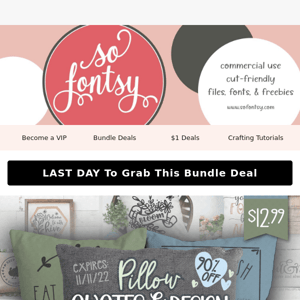 Final HRS ⏰ 90% Off Pillow Quotes Design Bundle