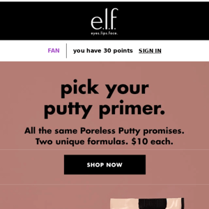 Pick your Poreless Putty Primer