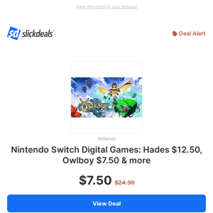 Nintendo Switch Digital Games: Hades $12.50, Owlboy $7.50 & more