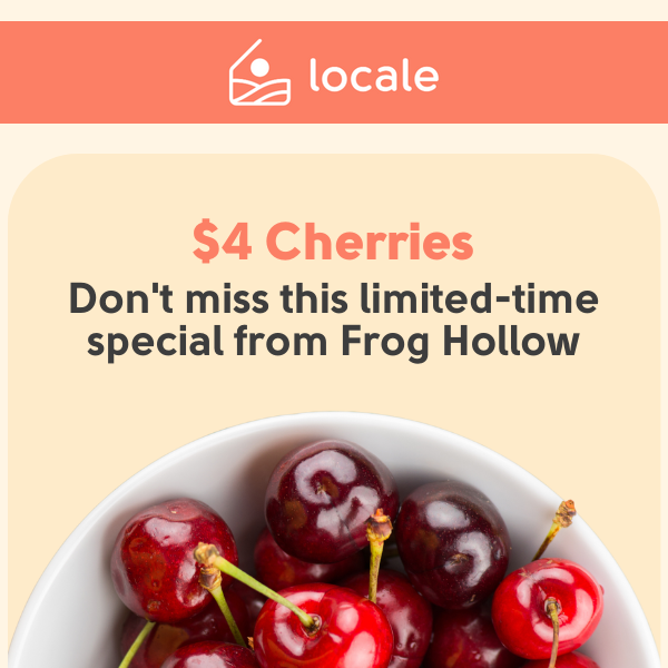 $4 Cherries On Top 🍒 Limited-Time Special