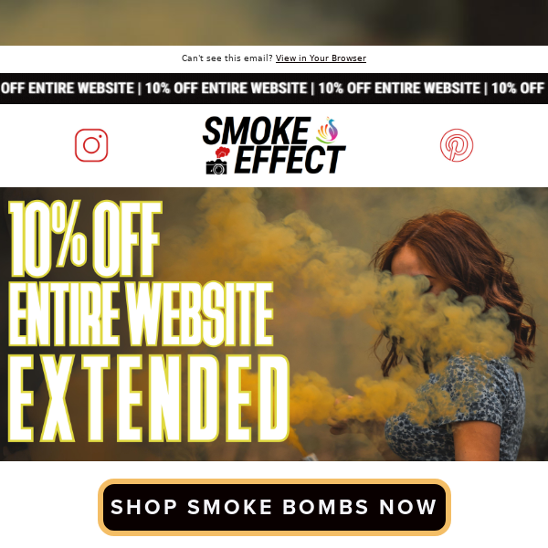 2024 is HERE! Enjoy 10% OFF your Smoke Effect purchase!