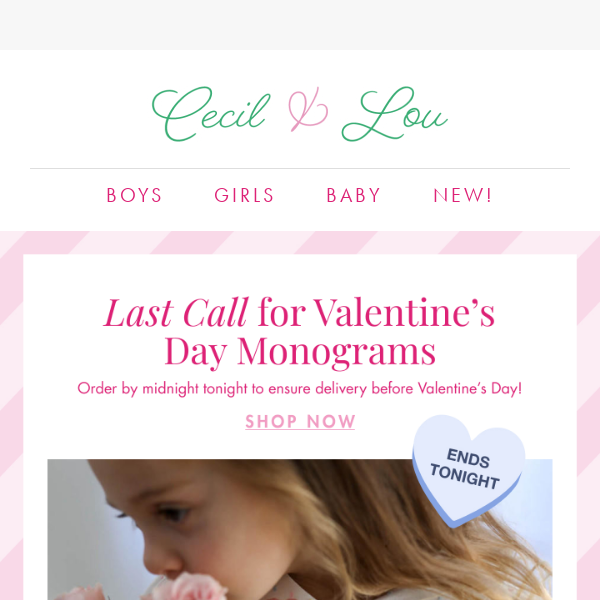 🚨LAST DAY for Valentine Monograms
