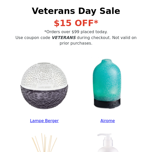 $15 Off Lampe Berger, Dionis Skincare, Airome & More