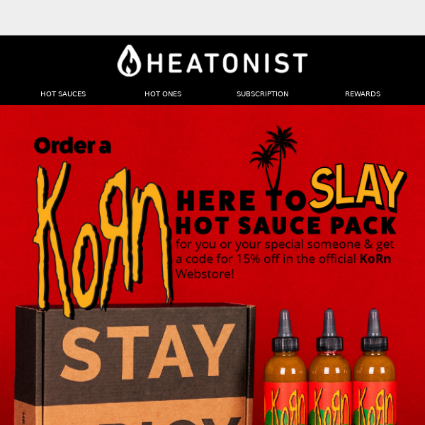 Korn Here to Slay Hot Sauce 2 Pack