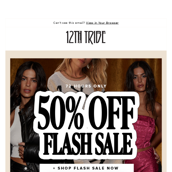50% Off 💰 Weekend-Only Flash Sale