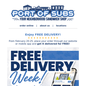 Enjoy FREE DELIVERY!