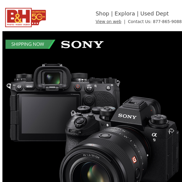 Sony a9 III Now Shipping + In-Store Event, Camera & Lens Cleaning