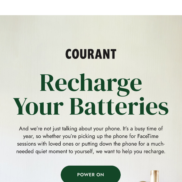 What’s your recharging routine?