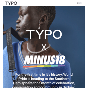Celebrate Pride With Typo x Minus18! 🏳️‍🌈