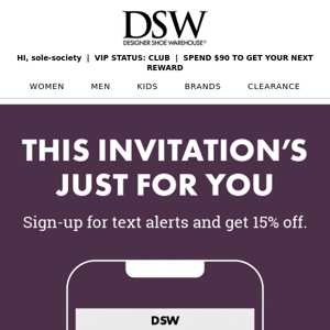 Want 15% off your next purchase? Sign up for texts.